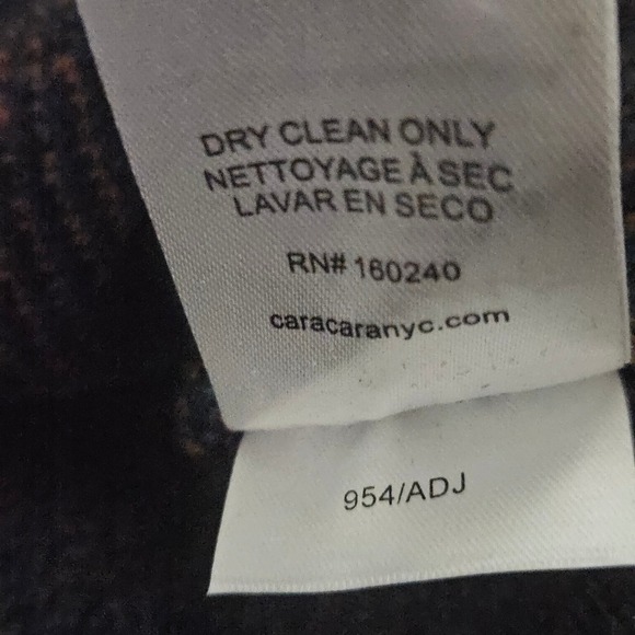 Cara Cara Armelle Puff Sleeve Art Nouveau Deco Print Merino Wool Sweater Size L - Picture 7 of 10